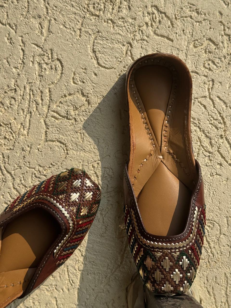 Rangrez Phulkari ( Brown )