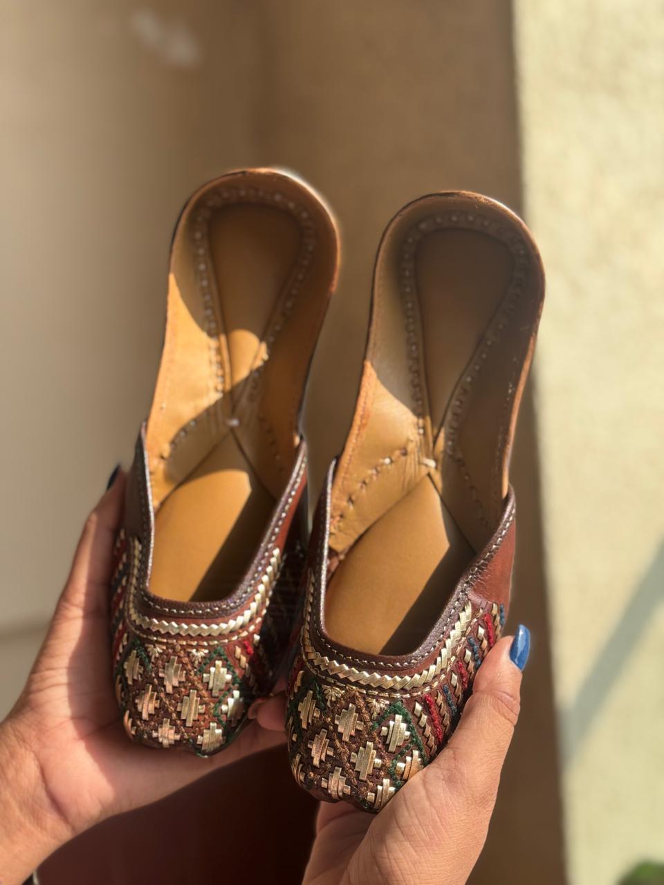 Rangrez Phulkari ( Brown )